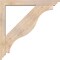 Ekena Millwork Funston Traditional Smooth Bracket w/ Offset Brace, Douglas Fir, 5 1/2"W x 40"D x 40"H BKT0604X40X40FST01SDF - alternate 4